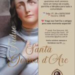 Tríduo em honra a Santa Joana d`Arc